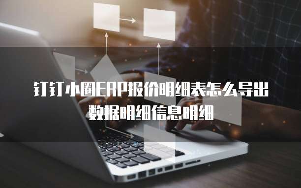 钉钉小圈ERP报价明细表怎么导出数据明细信息明细