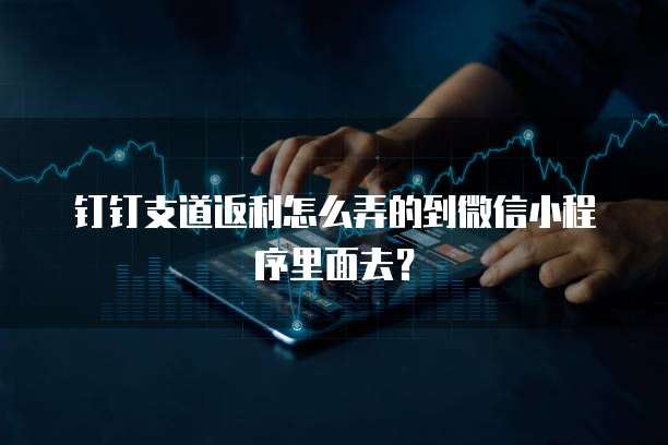 钉钉支道返利怎么弄的到微信小程序里面去？