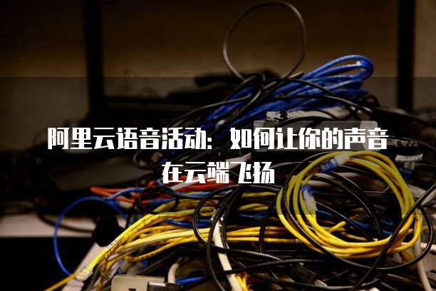 阿里云语音活动:如何让你的声音在云端飞扬