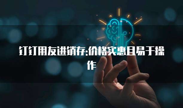 钉钉用友进销存:价格实惠且易于操作