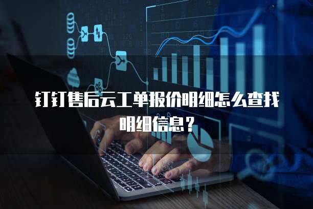 钉钉售后云工单报价明细怎么查找明细信息?