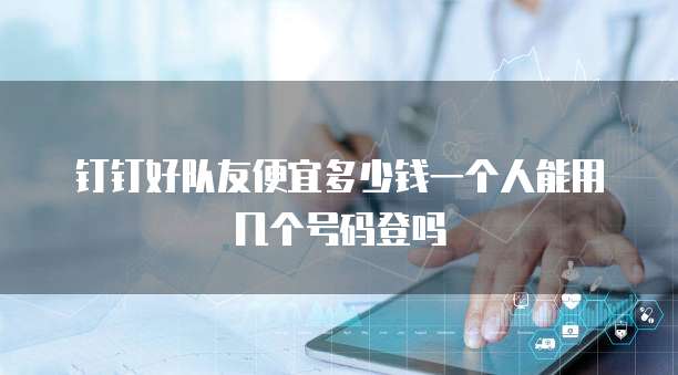钉钉好队友便宜多少钱一个人能用几个号码登吗