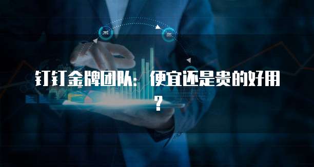钉钉金牌团队:便宜还是贵的好用?