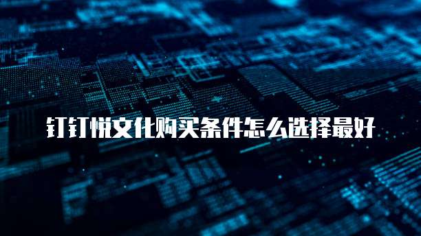 钉钉悦文化购买条件怎么选择最好