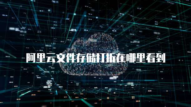 阿里云文件存储打折在哪里看到