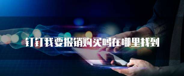 钉钉我要报销购买吗在哪里找到
