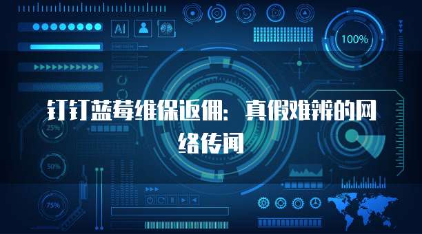 钉钉蓝莓维保返佣:真假难辨的网络传闻
