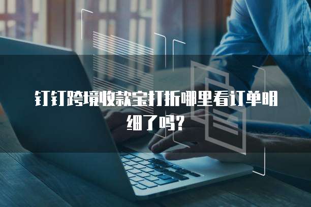 钉钉跨境收款宝打折哪里看订单明细了吗?