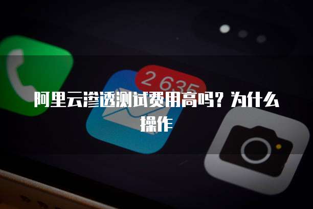 阿里云渗透测试费用高吗?为什么操作