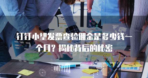 钉钉小望发票查验佣金是多少钱一个月?揭秘背后的秘密