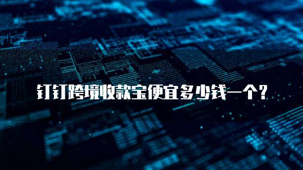 钉钉跨境收款宝便宜多少钱一个？