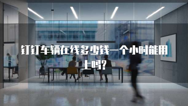 钉钉车辆在线多少钱一个小时能用上吗?