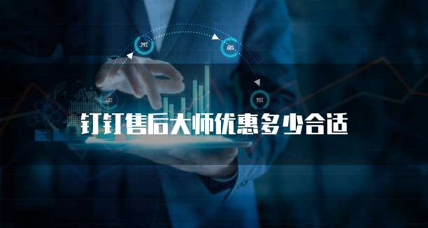 钉钉售后大师优惠多少合适