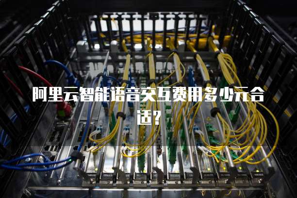 阿里云智能语音交互费用多少元合适?