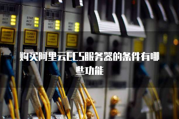 购买阿里云ECS服务器的条件有哪些功能