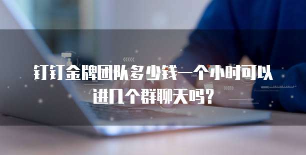 钉钉金牌团队多少钱一个小时可以进几个群聊天吗?