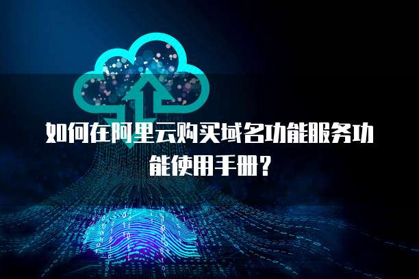 如何在阿里云购买域名功能服务功能使用手册?