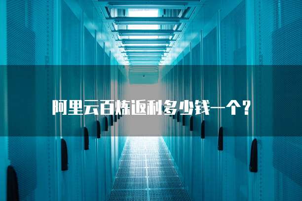 阿里云百炼返利多少钱一个？