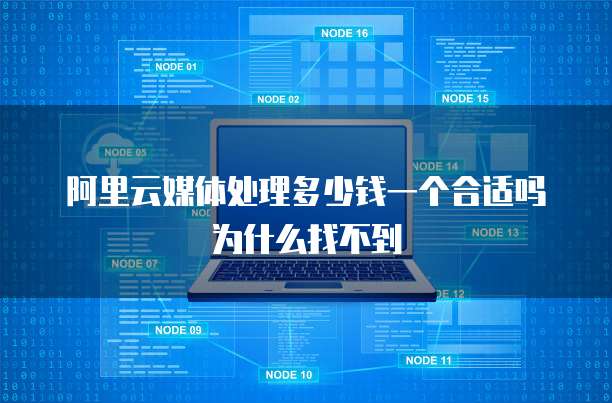 阿里云媒体处理多少钱一个合适吗为什么找不到