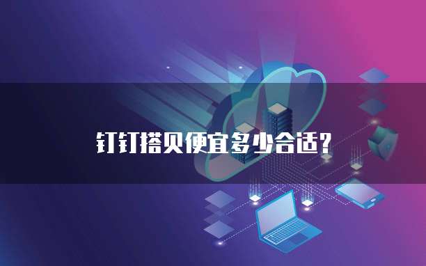 钉钉搭贝便宜多少合适？