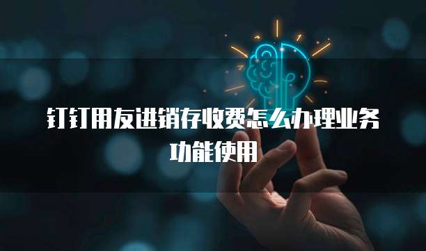 钉钉用友进销存收费怎么办理业务功能使用