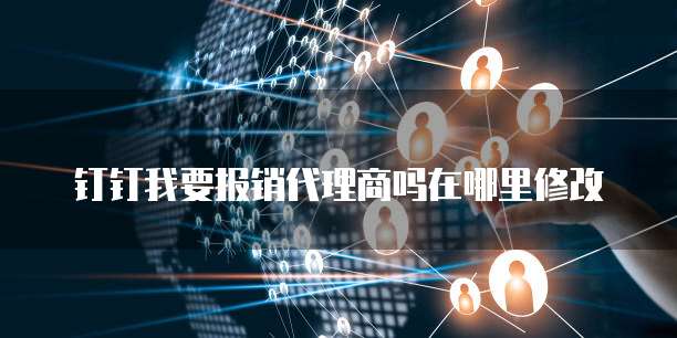 钉钉我要报销代理商吗在哪里修改