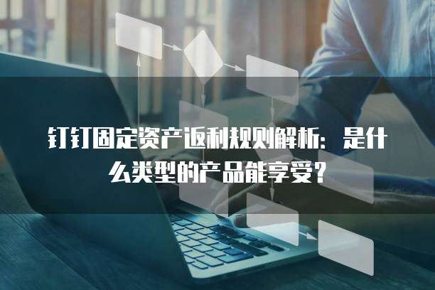 钉钉固定资产返利规则解析:是什么类型的产品能享受?