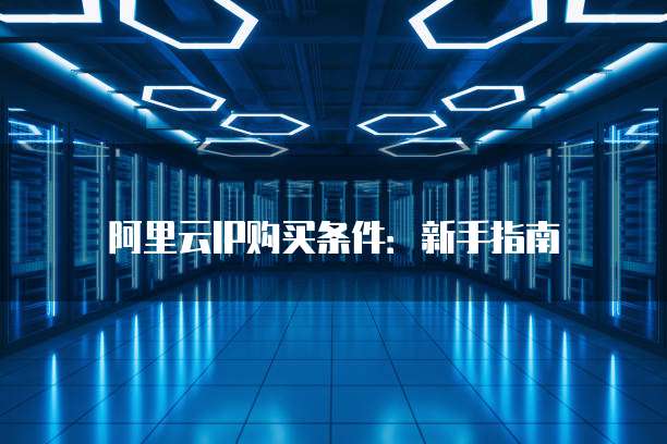 阿里云IP购买条件:新手指南