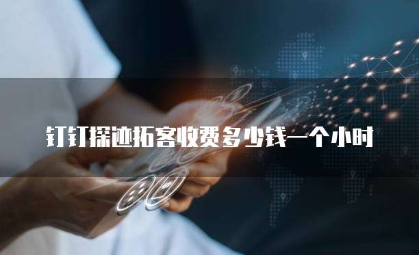 钉钉探迹拓客收费多少钱一个小时