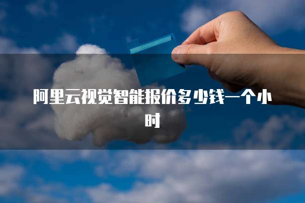 阿里云视觉智能报价多少钱一个小时