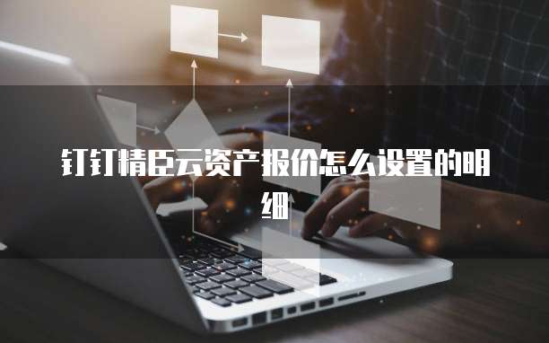 钉钉精臣云资产报价怎么设置的明细
