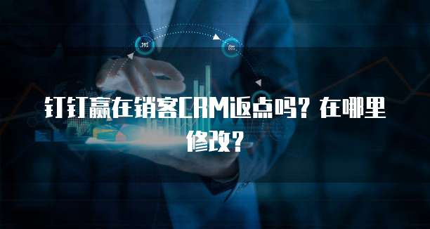 钉钉赢在销客CRM返点吗？在哪里修改？