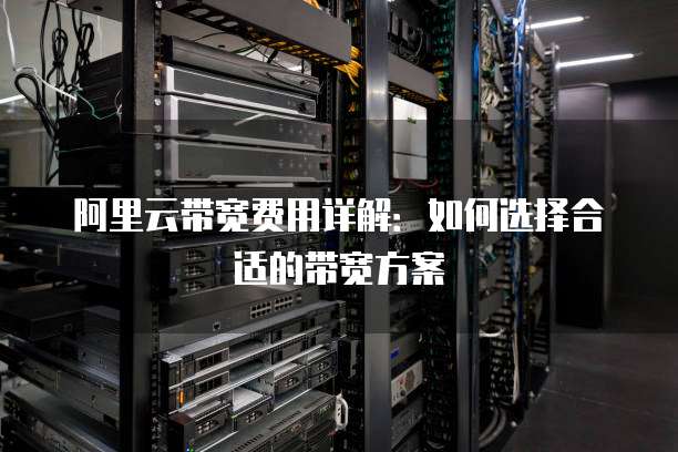 阿里云带宽费用详解:如何选择合适的带宽方案