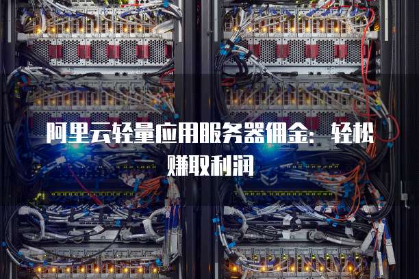 阿里云轻量应用服务器佣金:轻松赚取利润