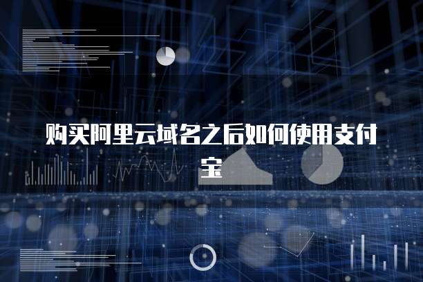 购买阿里云域名之后如何使用支付宝