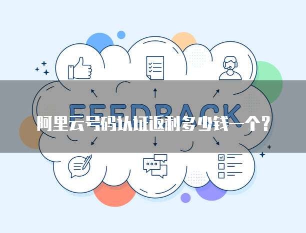 阿里云号码认证返利多少钱一个?