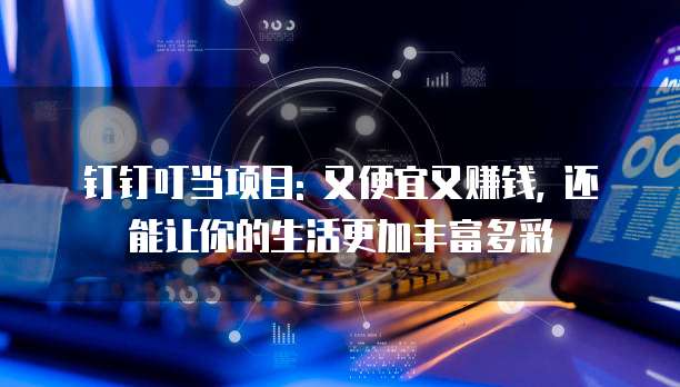 钉钉叮当项目: 又便宜又赚钱, 还能让你的生活更加丰富多彩