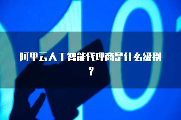 阿里云人工智能代理商是什么级别?
