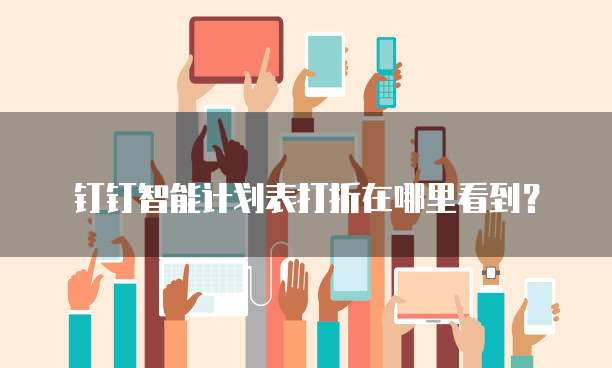 钉钉智能计划表打折在哪里看到?