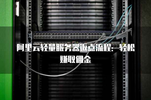 阿里云轻量服务器返点流程:轻松赚取佣金