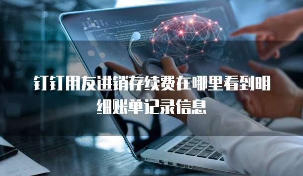 钉钉用友进销存续费在哪里看到明细账单记录信息