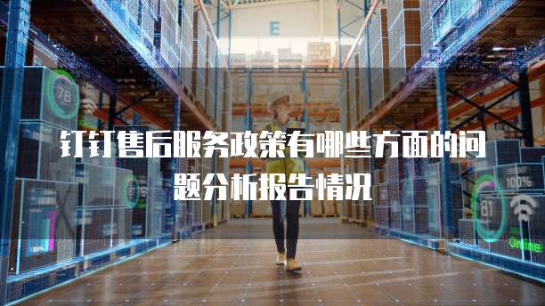 钉钉售后服务政策有哪些方面的问题分析报告情况