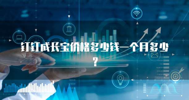 钉钉成长宝价格多少钱一个月多少？
