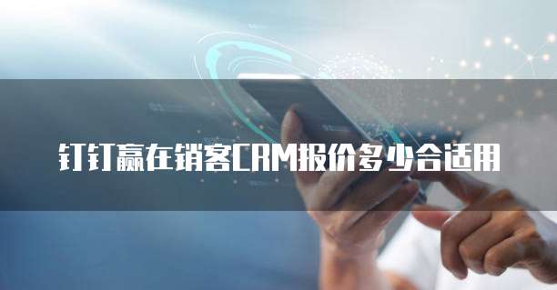 钉钉赢在销客CRM报价多少合适用