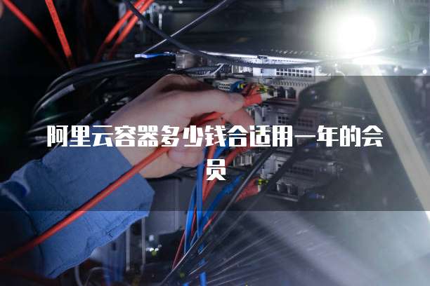 阿里云容器多少钱合适用一年的会员