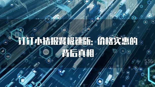 钉钉小猪报餐极速版: 价格实惠的背后真相