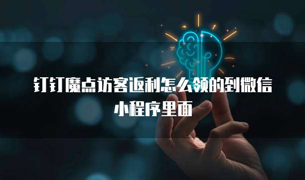 钉钉魔点访客返利怎么领的到微信小程序里面