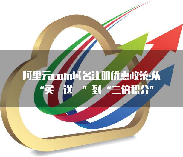 阿里云com域名注册优惠政策:从“买一送一”到“三倍积分”