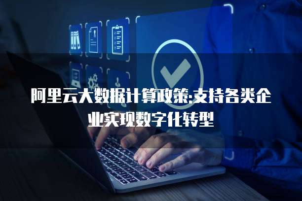 阿里云大数据计算政策:支持各类企业实现数字化转型