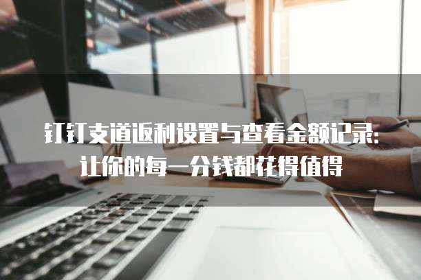 钉钉支道返利设置与查看金额记录:让你的每一分钱都花得值得
